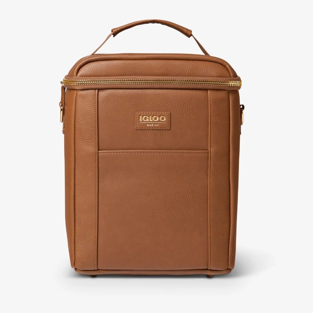 NWT Igloo Luxe Vegan Leather Convertible Backpack - Holds 12 cans!